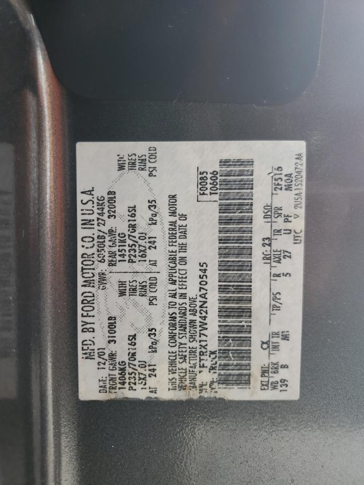 1FTRX17W42NA70545 2002 Ford F150