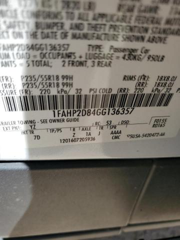 2016 FORD TAURUS SE - 1FAHP2D84GG136357