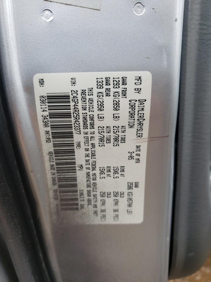 2C4GP44R25R423377 2005 Chrysler Town & Country Lx