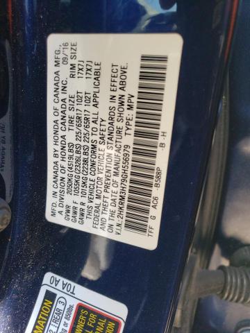 2016 HONDA CR-V EXL - 2HKRM3H79GH556979