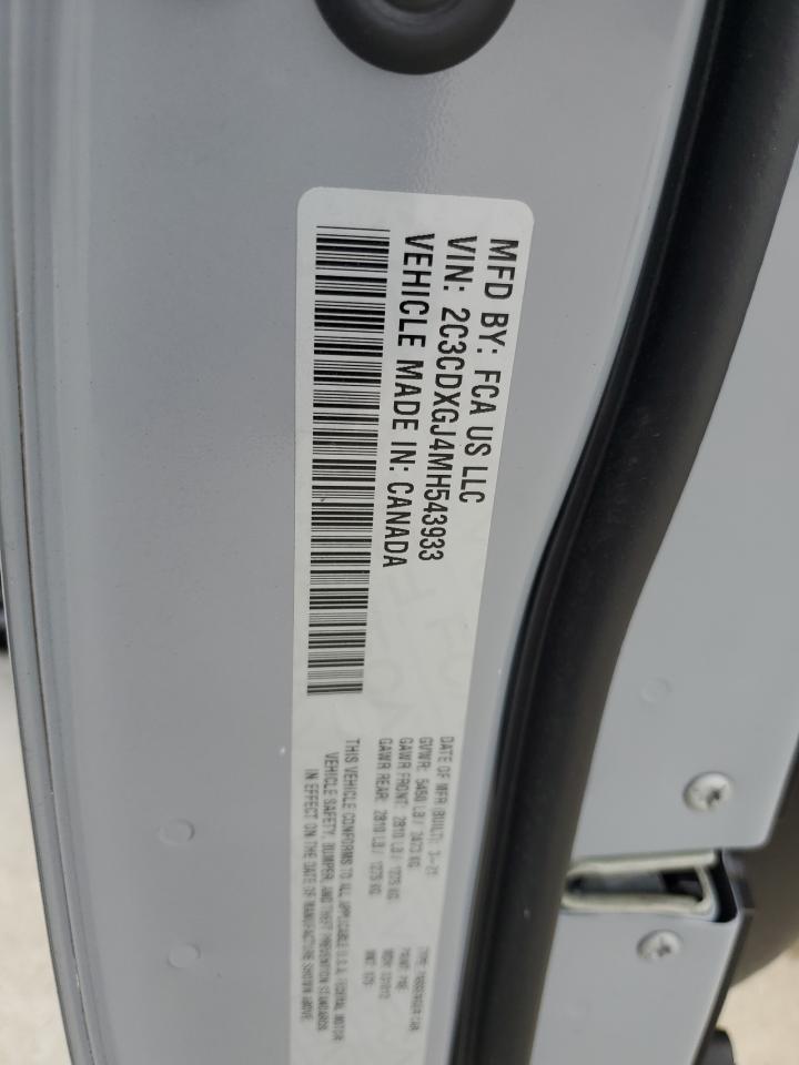 2C3CDXGJ4MH543933 2021 Dodge Charger Scat Pack