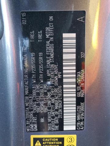 2015 Lexus Rx 350 VIN: 2T2ZK1BA3FC183076 Lot: 59084264