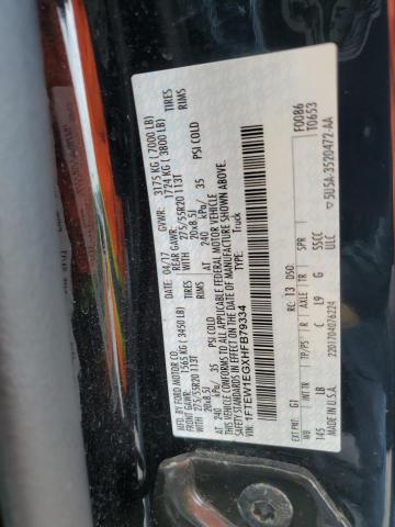 2017 Ford F150 Supercrew VIN: 1FTEW1EGXHFB79334 Lot: 58516374