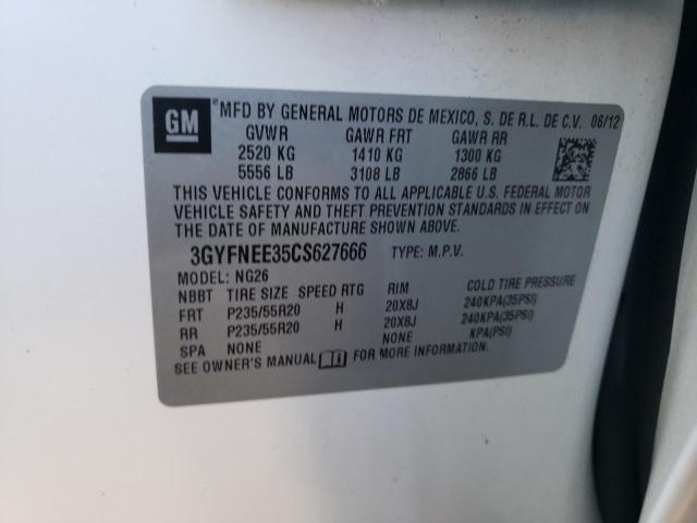 2012 Cadillac Srx Performance Collection VIN: 3GYFNEE35CS627666 Lot: 60127434