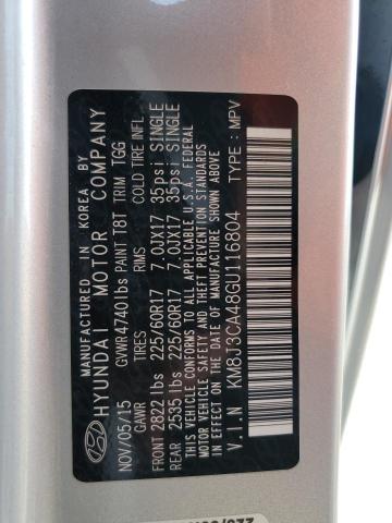 2016 Hyundai Tucson Limited VIN: KM8J3CA48GU116804 Lot: 57408274