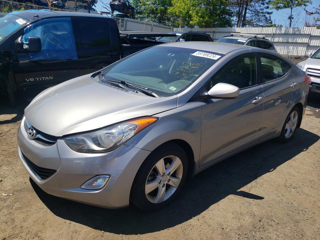 Lot #2861956662 2013 HYUNDAI ELANTRA GL