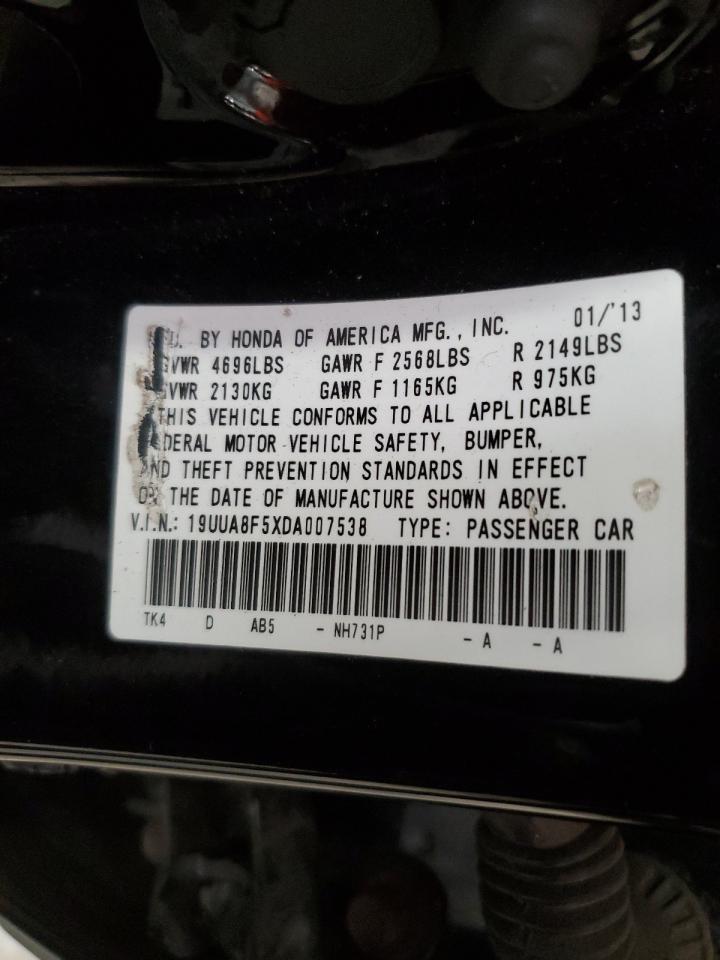 19UUA8F5XDA007538 2013 Acura Tl Tech