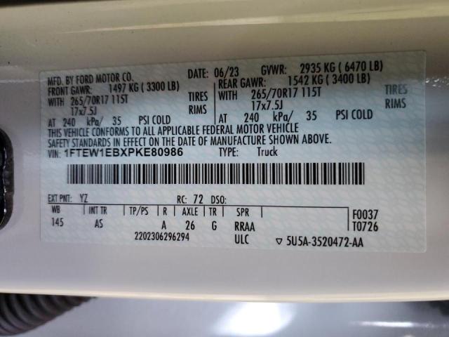 2023 FORD F150 SUPER - 1FTEW1EBXPKE80986