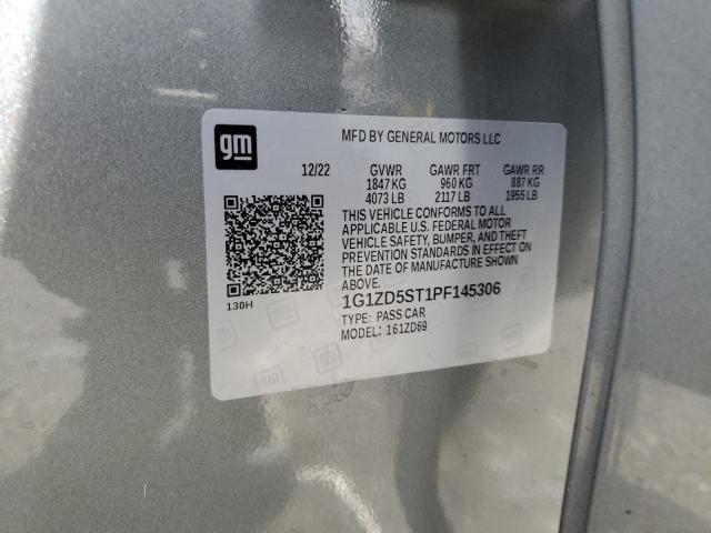 2023 Chevrolet Malibu Lt VIN: 1G1ZD5ST1PF145306 Lot: 61108584