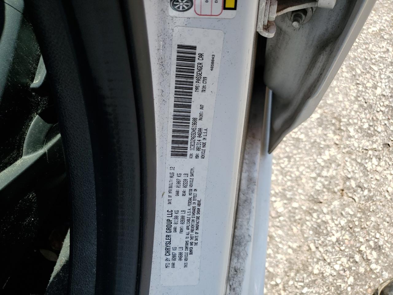 1C3CDZAG5DN519608 2013 Dodge Avenger Se