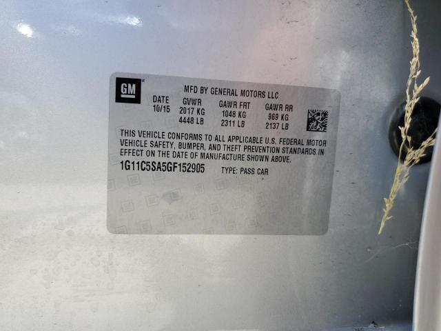 2016 Chevrolet Malibu Limited Lt VIN: 1G11C5SA5GF152905 Lot: 60421604