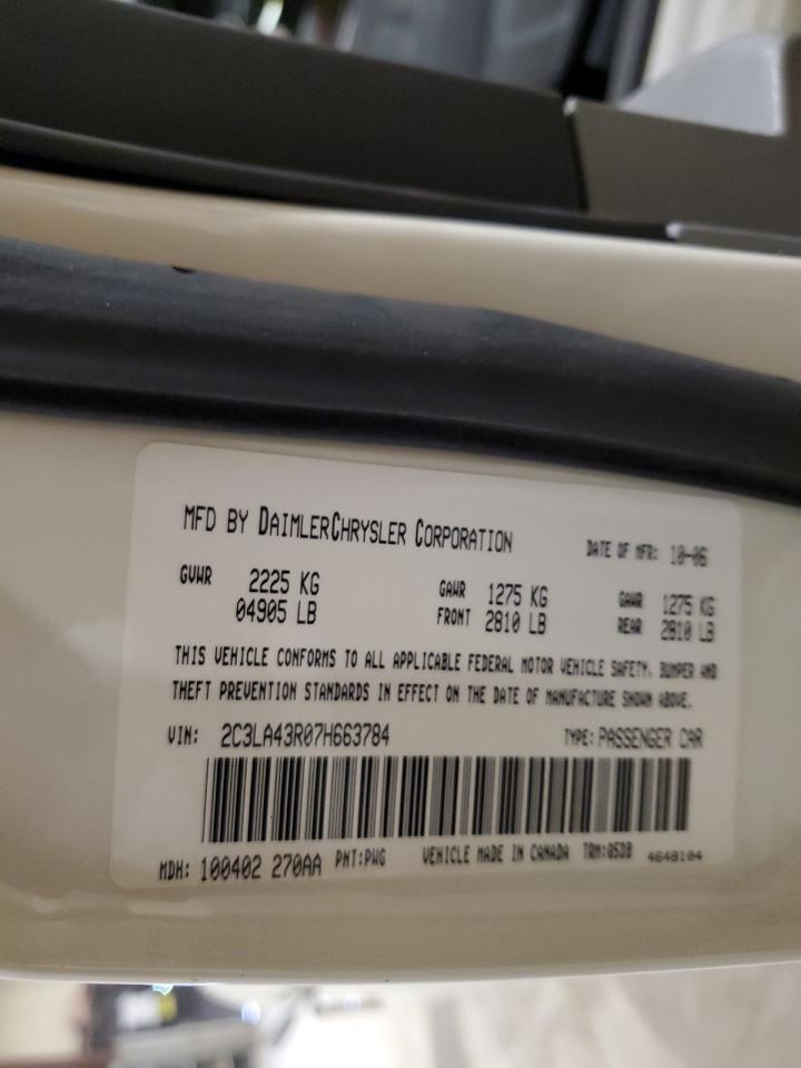 2C3LA43R07H663784 2007 Chrysler 300