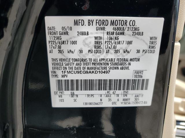 1FMCU9EG9AKD10497 2010 Ford Escape Limited