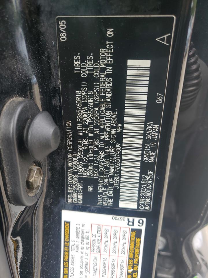 JTEBU17RX60079009 2006 Toyota 4Runner Limited