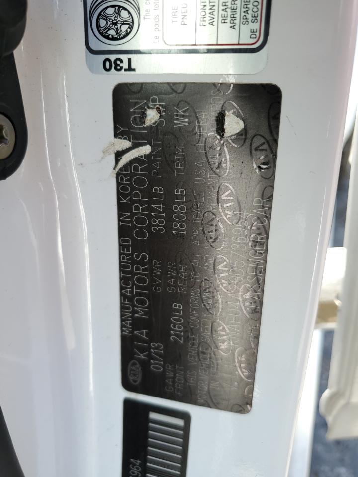 KNAFU4A29D5736964 2013 Kia Forte Ex