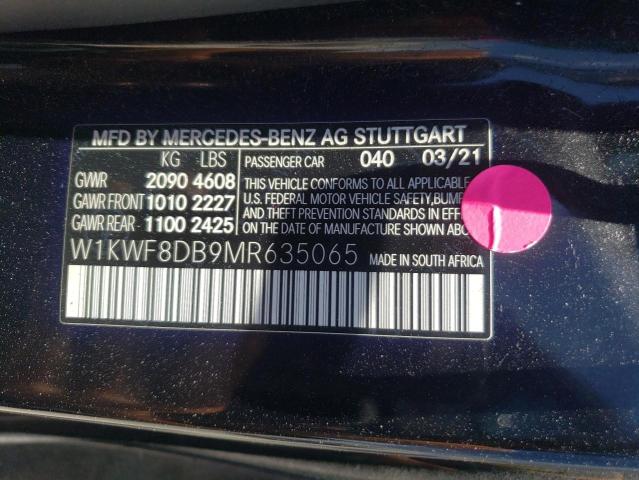 2021 MERCEDES-BENZ C 300 - W1KWF8DB9MR635065