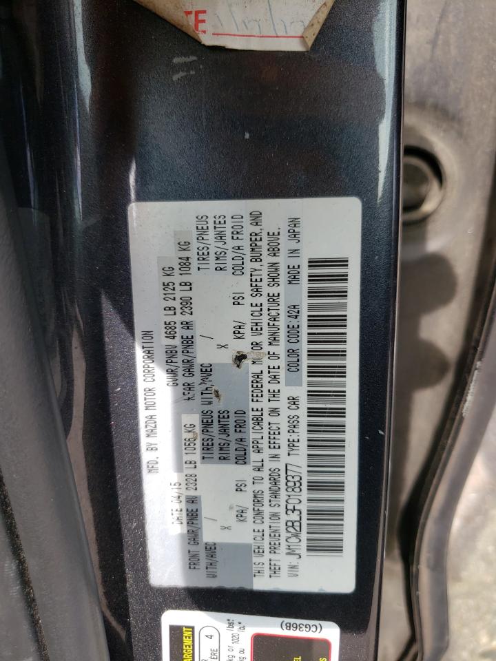 JM1CW2BL3F0189377 2015 Mazda 5 Sport