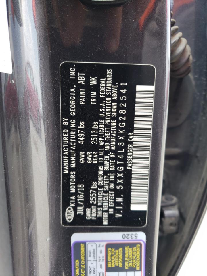 5XXGT4L3XKG282541 2019 Kia Optima Lx