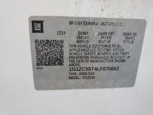 2020 CHEVROLET MALIBU LS - 1G1ZC5ST4LF070663