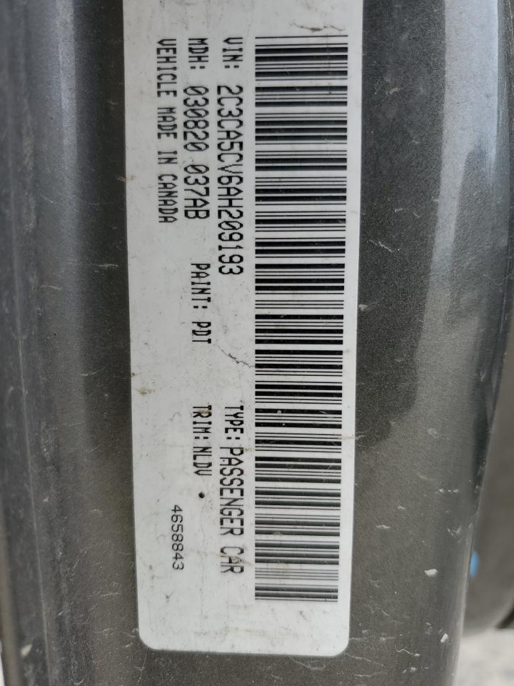 2C3CA5CV6AH209193 2010 Chrysler 300 Touring