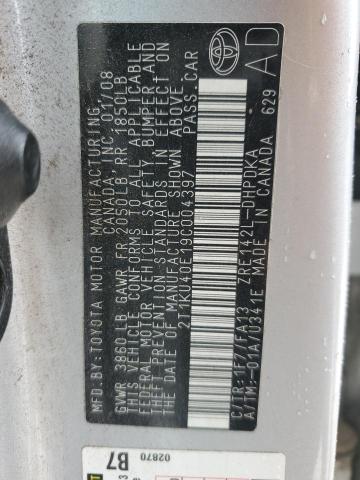 2009 Toyota Corolla Matrix VIN: 2T1KU40E19C004397 Lot: 60082594