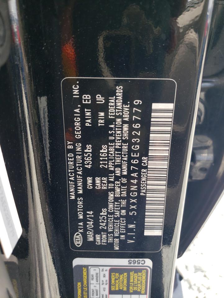 5XXGN4A76EG326779 2014 Kia Optima Ex