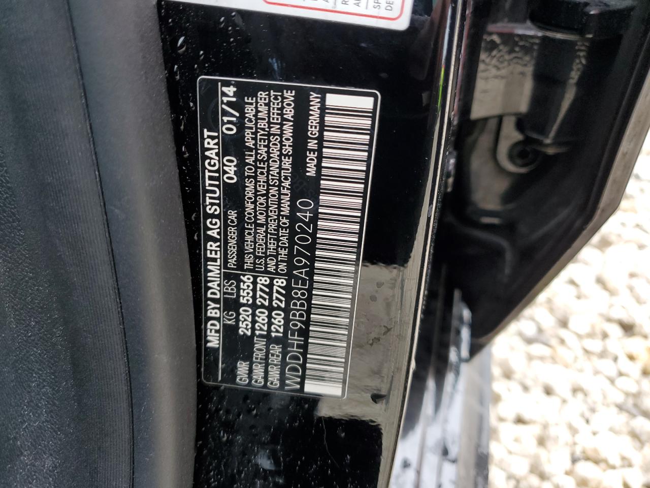 WDDHF9BB8EA970240 2014 Mercedes-Benz E 550 4Matic