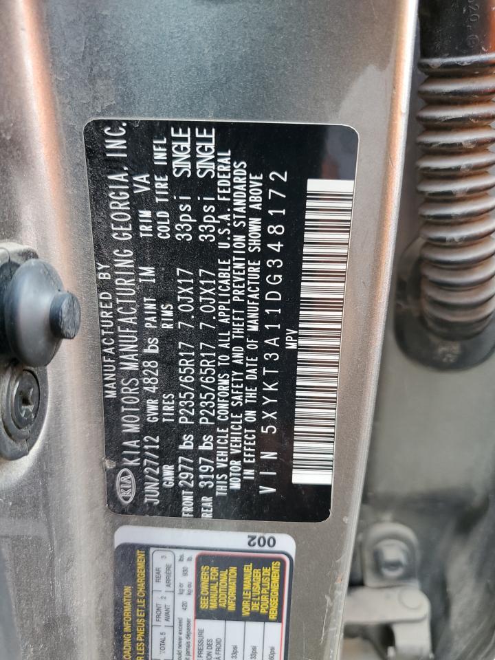 5XYKT3A11DG348172 2013 Kia Sorento Lx