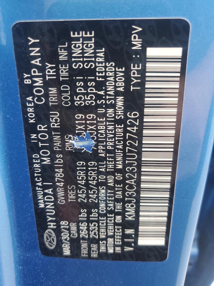 KM8J3CA23JU727426 2018 Hyundai Tucson Value