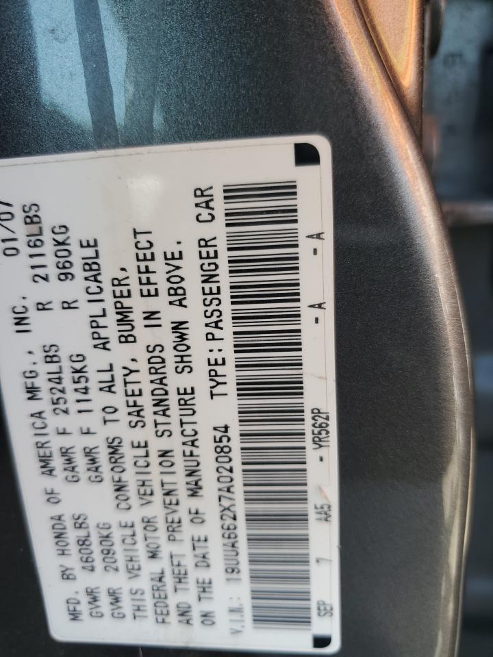 19UUA662X7A020854 2007 Acura Tl