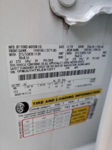 2020 Ford Expedition Xlt VIN: 1FMJU1HTXLEA13211 Lot: 60553764