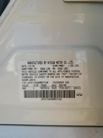 2019 Infiniti Q50 Luxe VIN: JN1EV7AR4KM557148 Lot: 58234694