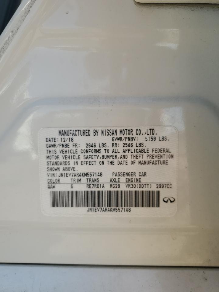 JN1EV7AR4KM557148 2019 Infiniti Q50 Luxe