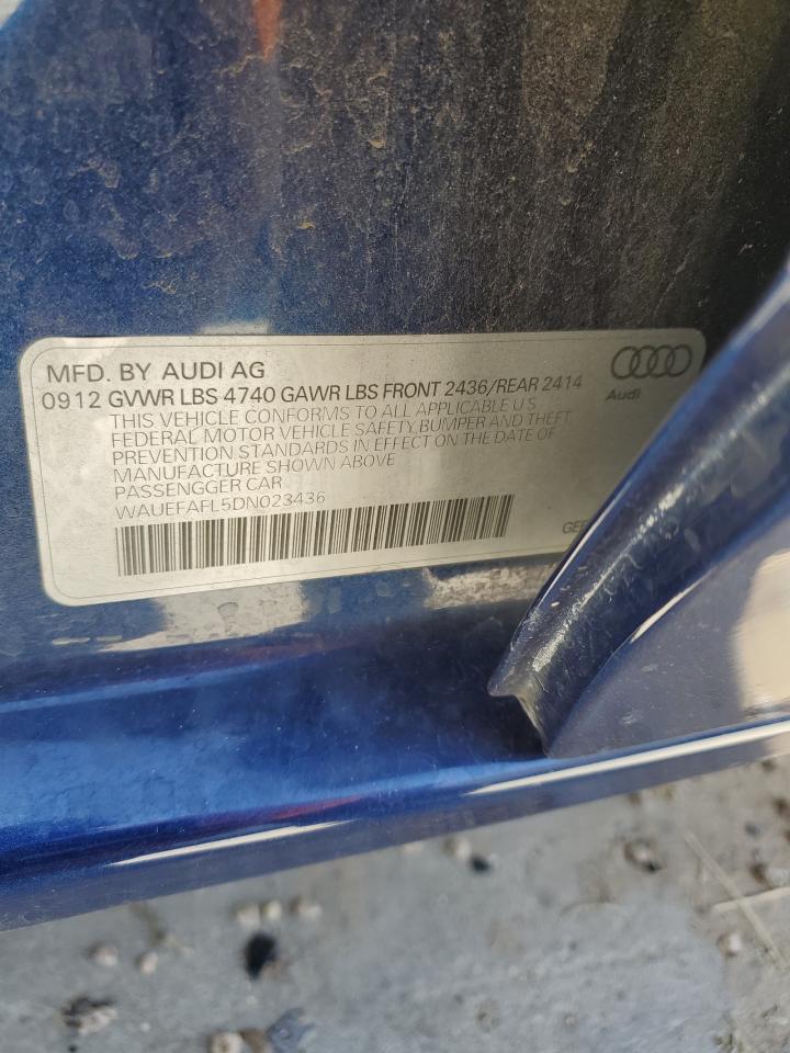 WAUEFAFL5DN023436 2013 Audi A4 Premium Plus