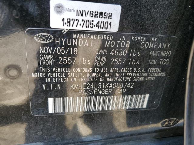 KMHE24L31KA088742 2019 HYUNDAI SONATA - Image 13