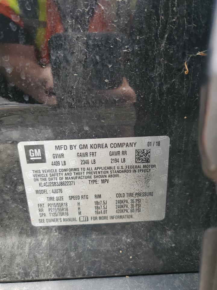 KL4CJ2SB3JB622371 2018 Buick Encore Sport Touring