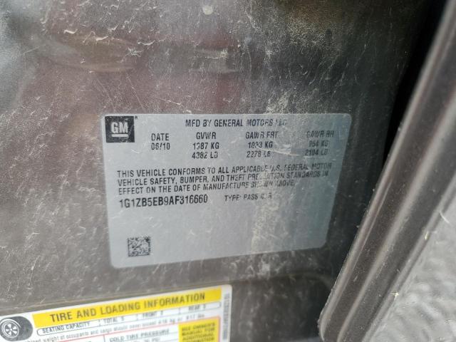 2010 Chevrolet Malibu Ls VIN: 1G1ZB5EB9AF316660 Lot: 56772994