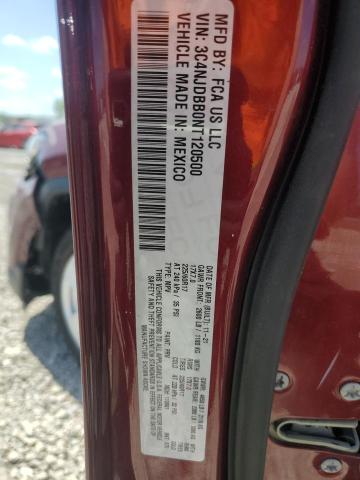 2022 Jeep Compass Latitude VIN: 3C4NJDBB0NT120500 Lot: 58410064