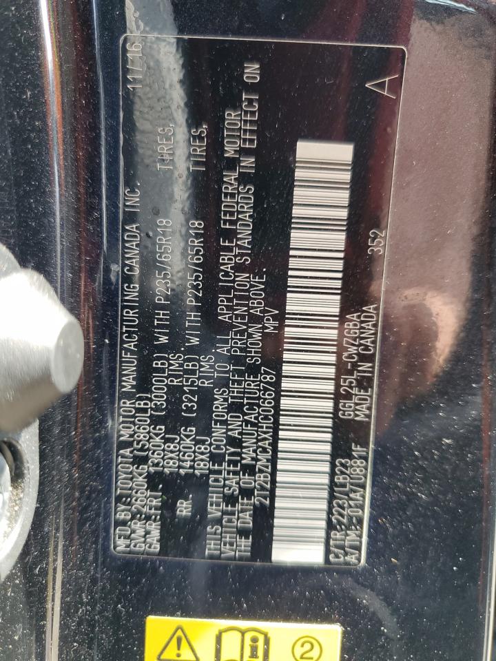 2T2BZMCAXHC066787 2017 Lexus Rx 350 Base