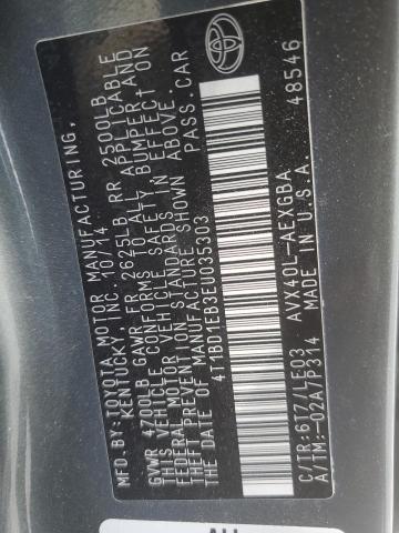 2014 Toyota Avalon Hybrid VIN: 4T1BD1EB3EU035303 Lot: 59794764