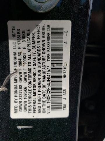 2018 Honda Civic Lx VIN: 19XFC2F54JE041577 Lot: 57562914