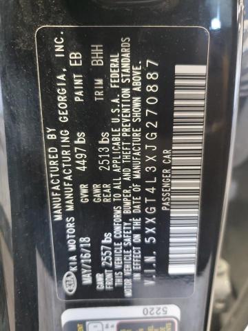 2018 Kia Optima Lx VIN: 5XXGT4L3XJG270887 Lot: 57294064