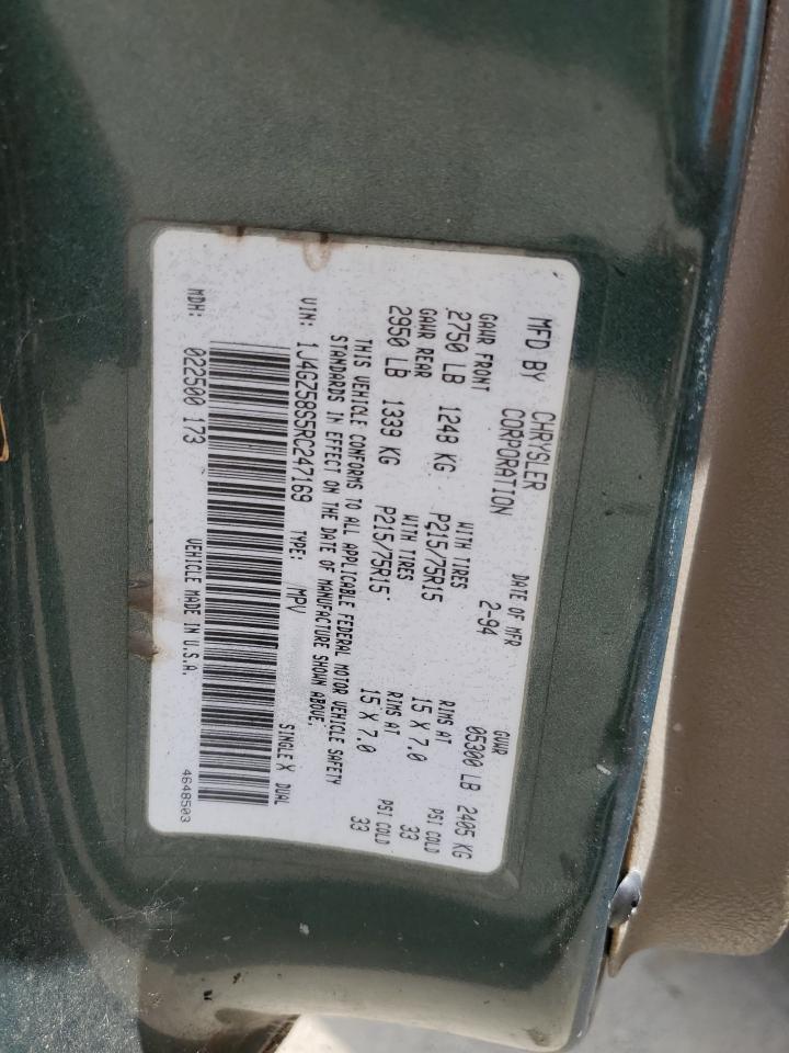 1J4GZ58S5RC247169 1994 Jeep Grand Cherokee Laredo