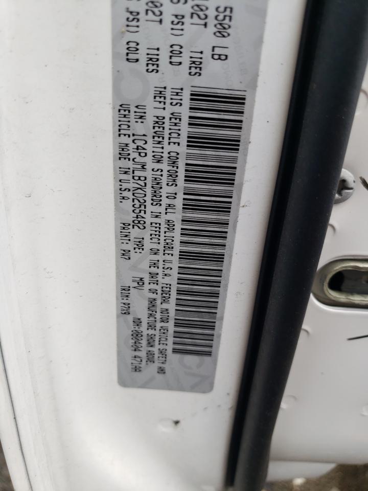 1C4PJMLB7KD255482 2019 Jeep Cherokee Latitude Plus