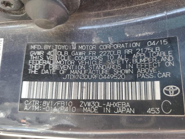 2015 TOYOTA PRIUS - JTDKN3DU9F0449520