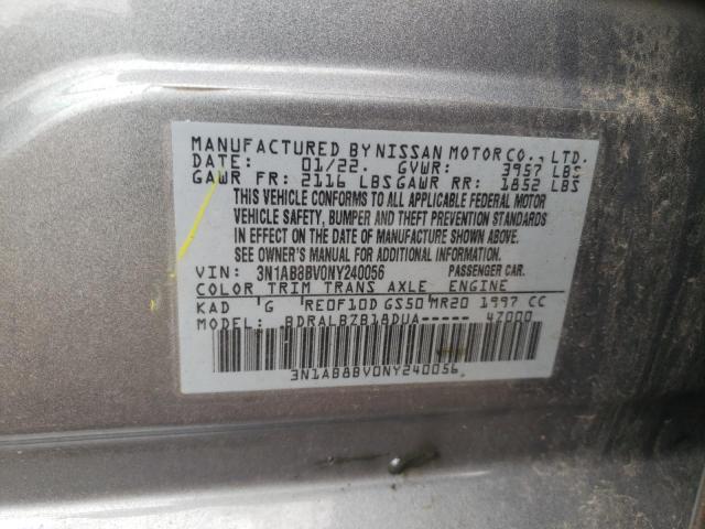 2022 Nissan Sentra S VIN: 3N1AB8BV0NY240056 Lot: 58919334