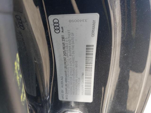 2013 Audi A5 Premium Plus VIN: WAULFAFR1DA020780 Lot: 59281824