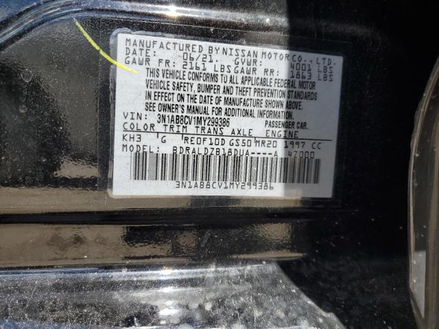 2021 Nissan Sentra Sv VIN: 3N1AB8CV1MY299386 Lot: 60595504