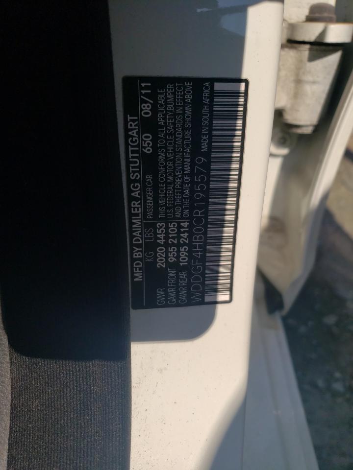 WDDGF4HB0CR195579 2012 Mercedes-Benz C 250