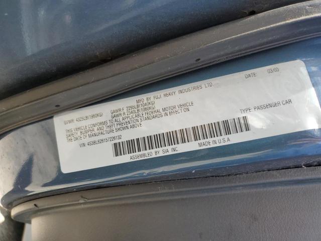 2005 Subaru Legacy 2.5I Limited VIN: 4S3BL626157226132 Lot: 58223044